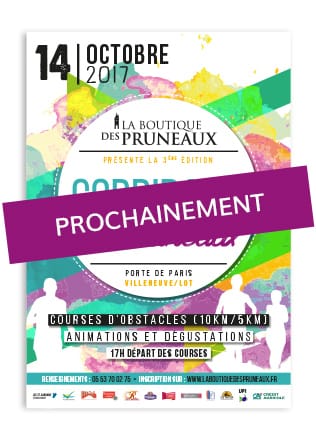Affiche Corrida des pruneaux 2017