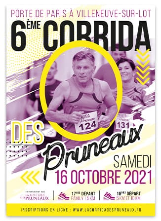 Affiche Corrida des pruneaux 2020