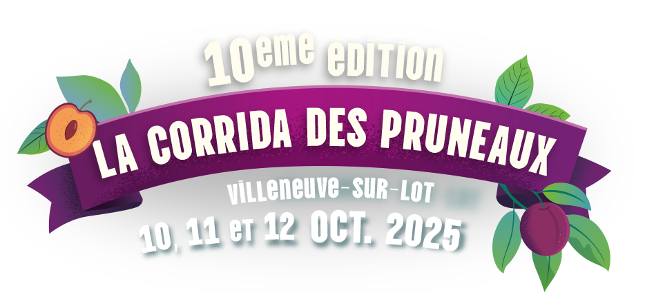 Logo corrida des pruneaux 2025